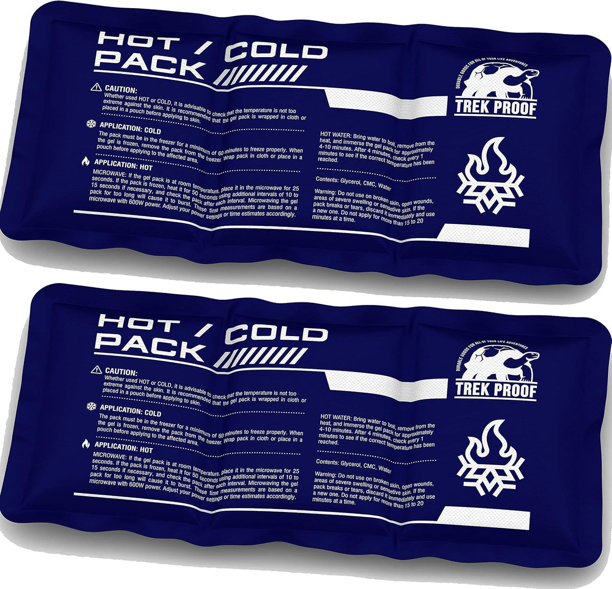 TrekProof flexible ice packs, 2-pack