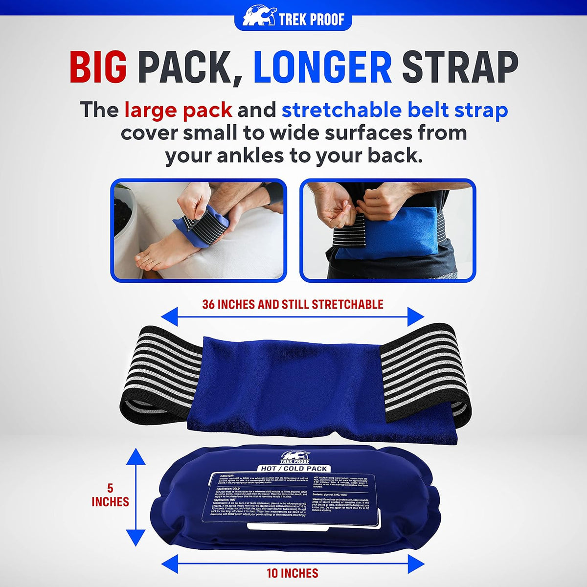 TrekProof hot and cold pack with wrap