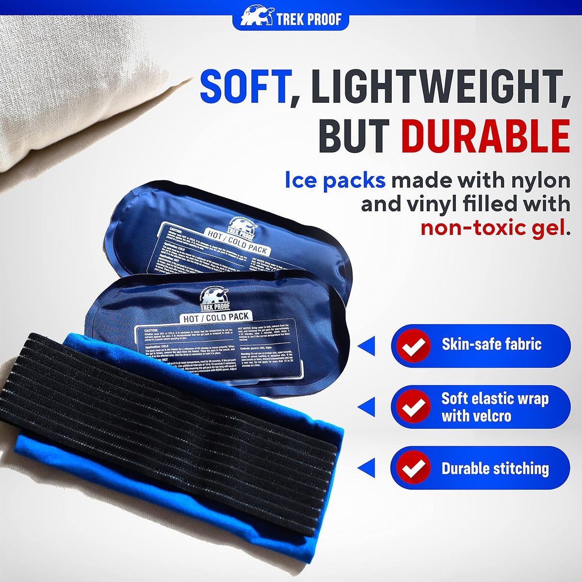 TrekProof hot and cold pack with wrap