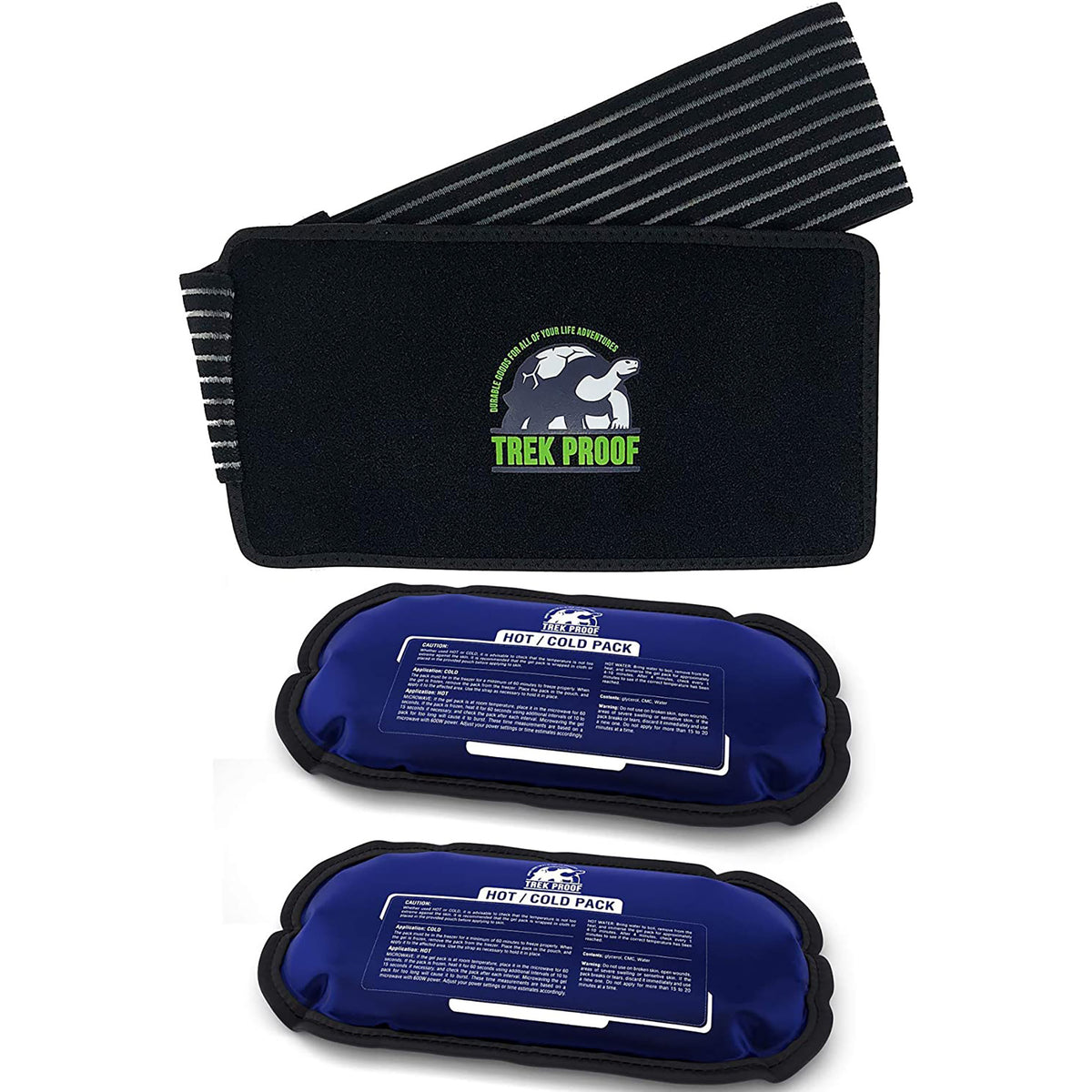 Premium Hot &amp; Cold Packs(2) with wrap-Health and Personal Care-TrekProof