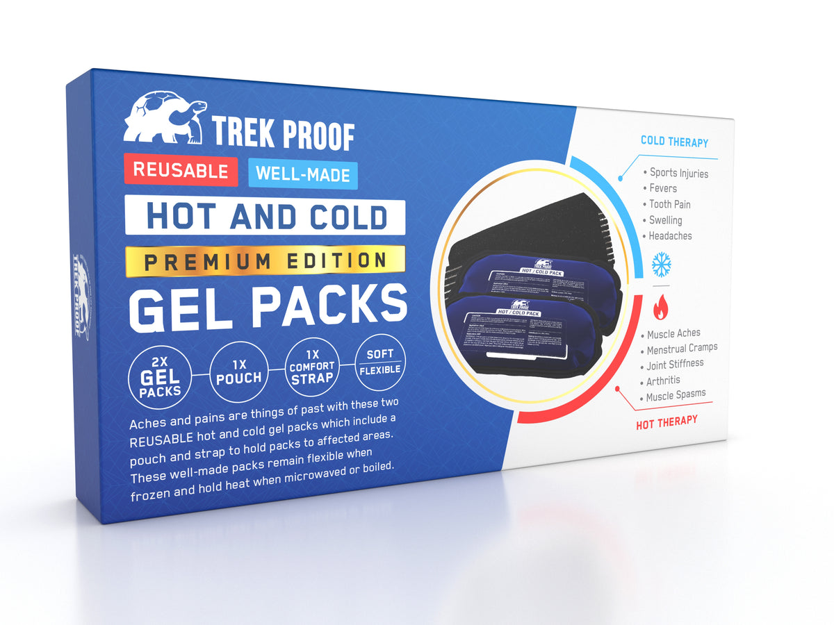Premium Hot &amp; Cold Packs(2) with wrap-Health and Personal Care-TrekProof