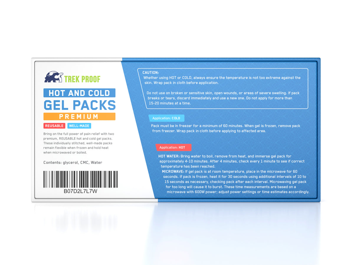 Small Hot &amp; Cold Ice Packs (2)-Health and Personal Care-TrekProof